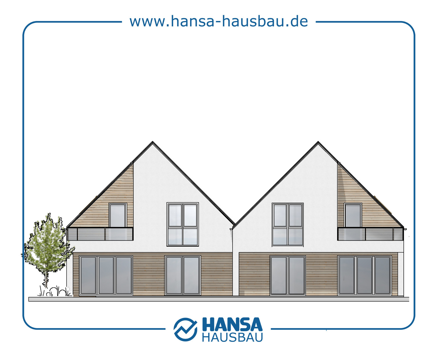 Hansa Hausbau Bauplanung Architektenhaus Neubau 