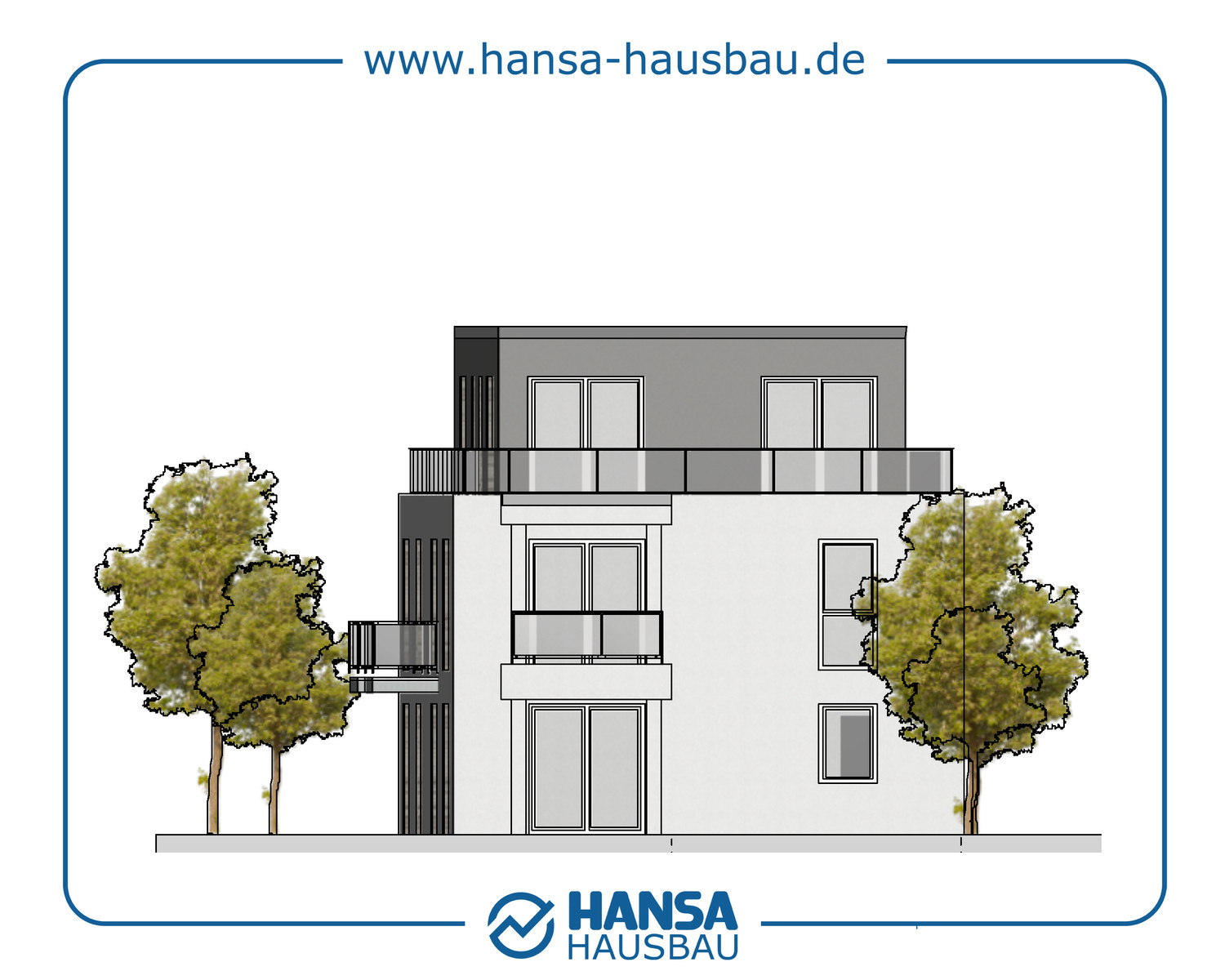 Hansa Hausbau Bauplanung Architektenhaus Neubau 