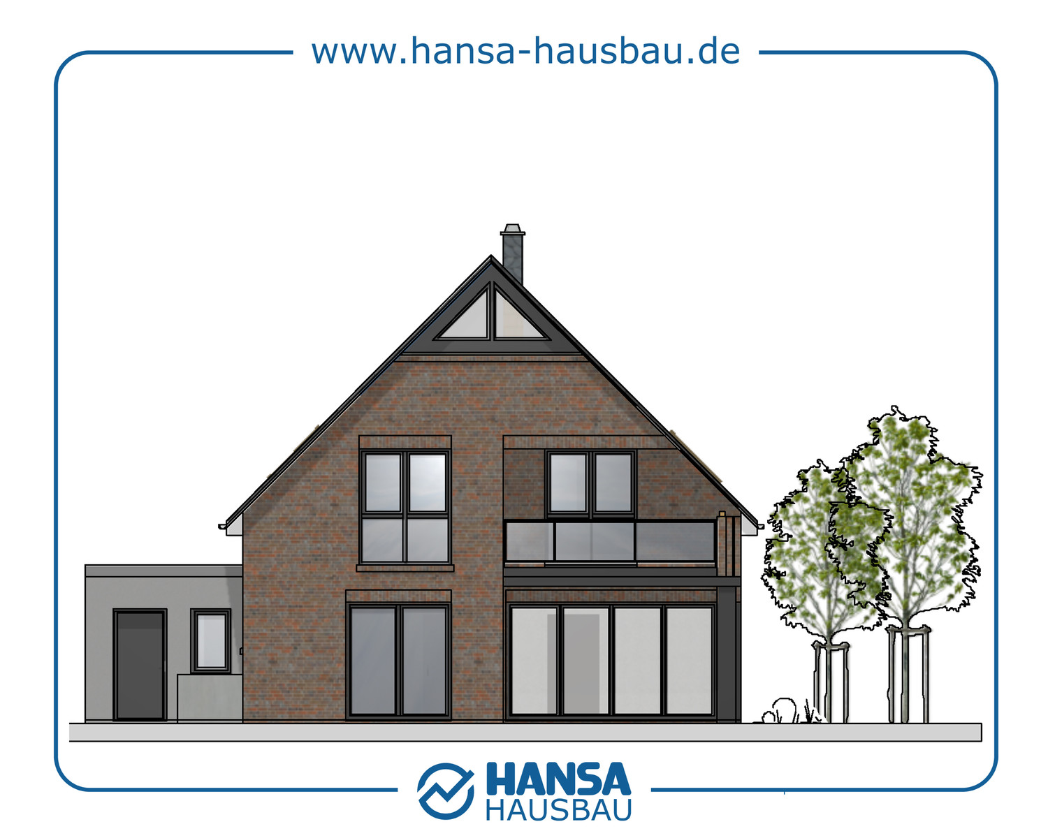 Hansa Hausbau Bauplanung Architektenhaus Neubau