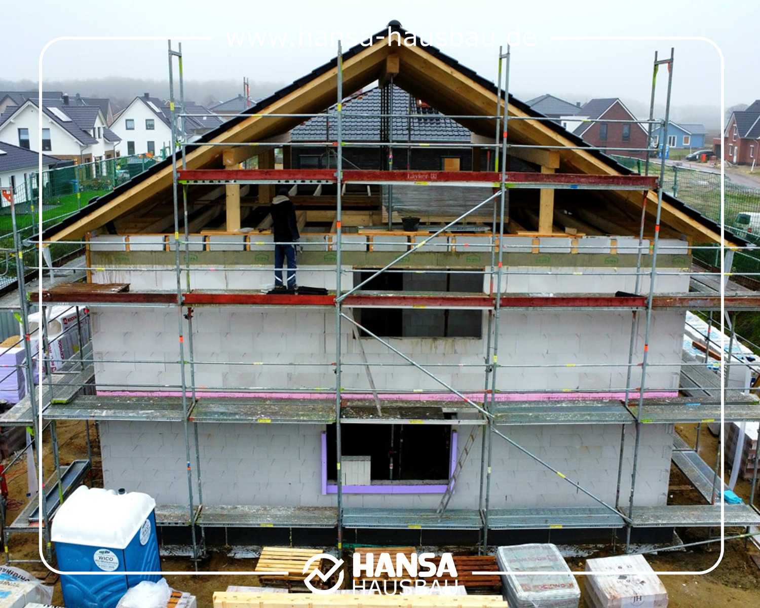 Hansa Hausbau Richtfest Kirchlinteln Neubau 05