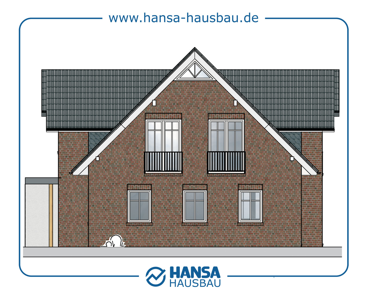 Hansa Hausbau Giebelhaus 177 M² 02