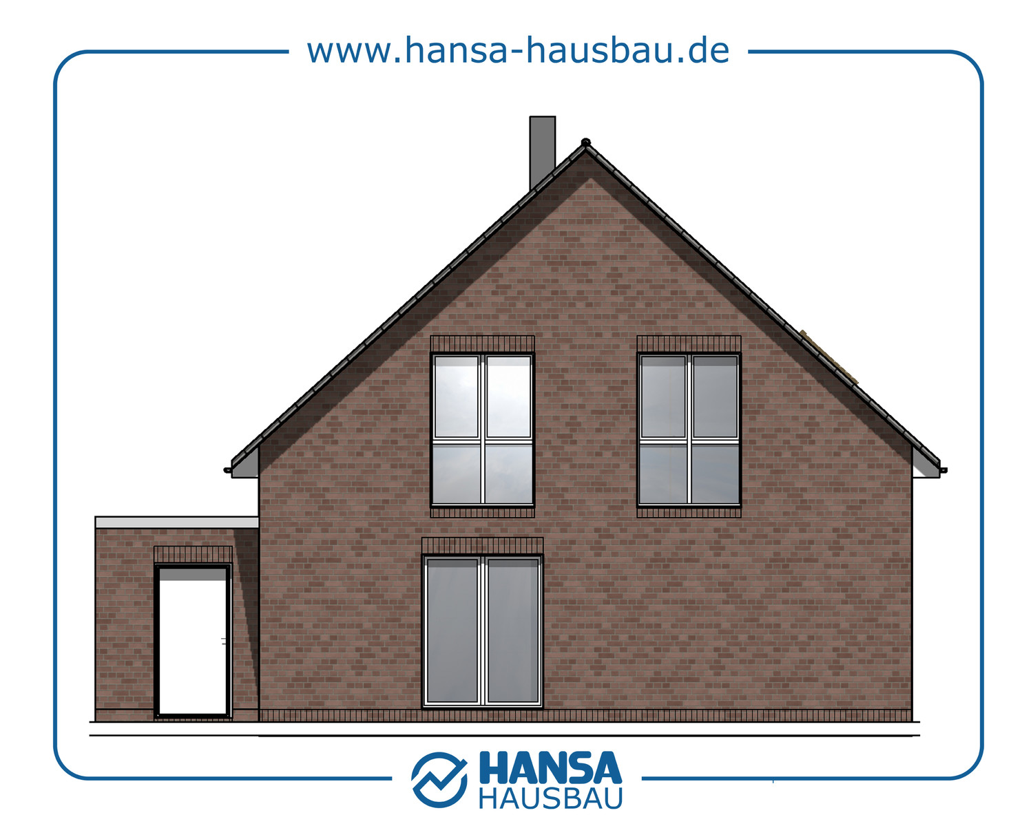 Hansa Hausbau Satteldach Mit Garage 02