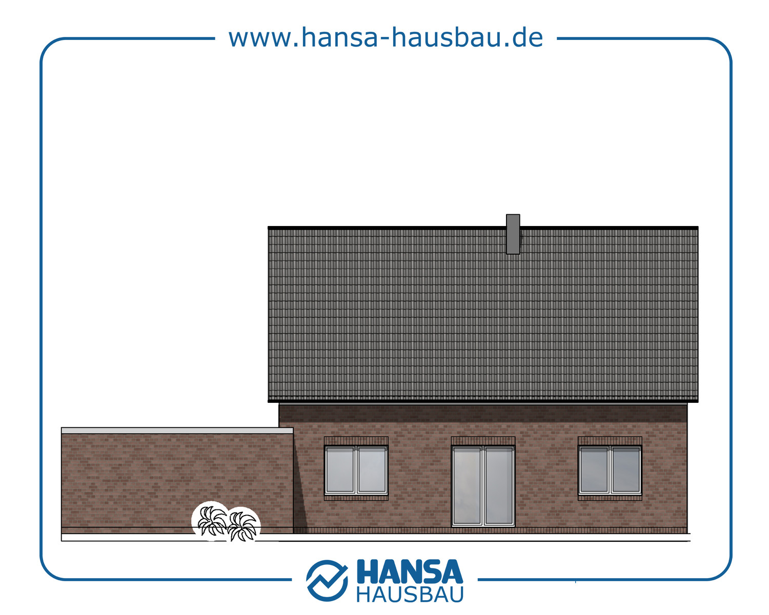 Hansa Hausbau Satteldach Mit Garage 03