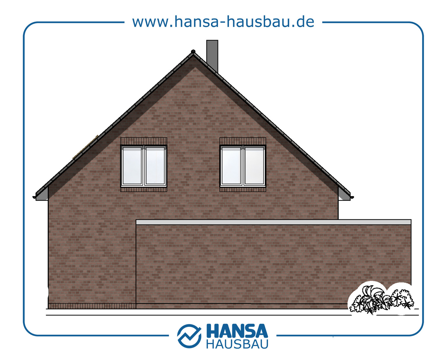 Hansa Hausbau Satteldach Mit Garage 04