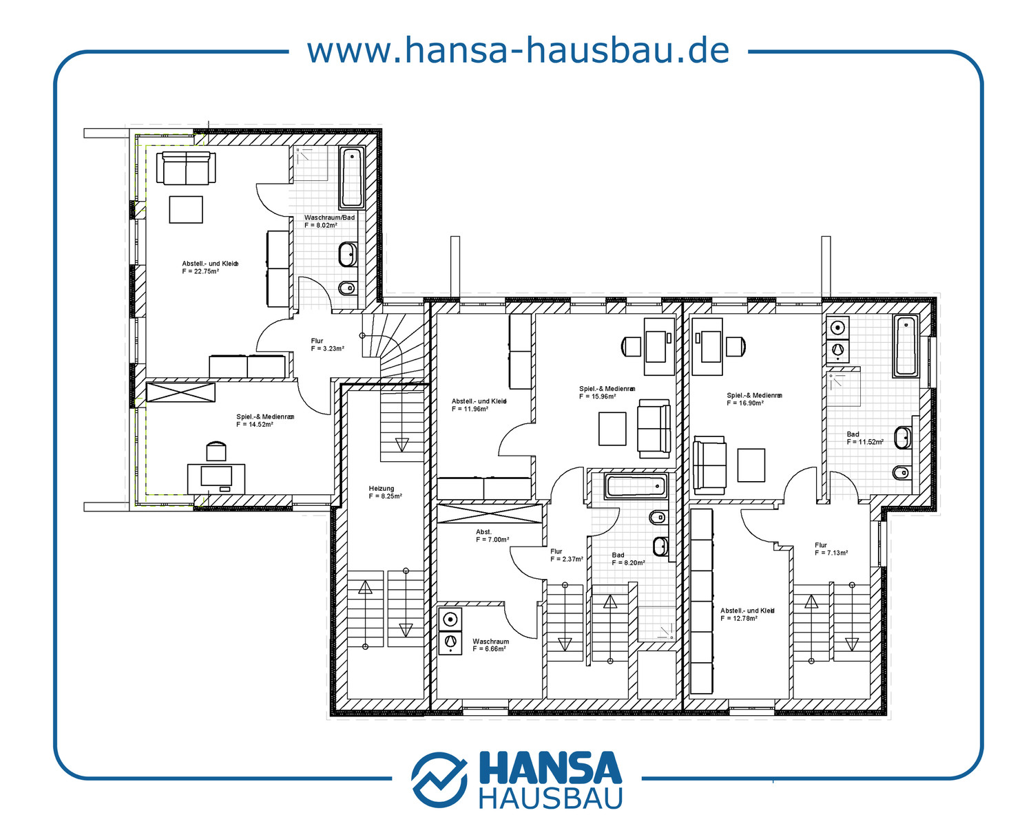 Hansa Hausbau Mehrfamilienhaus Mit 6 Wohneinheiten 05 KG