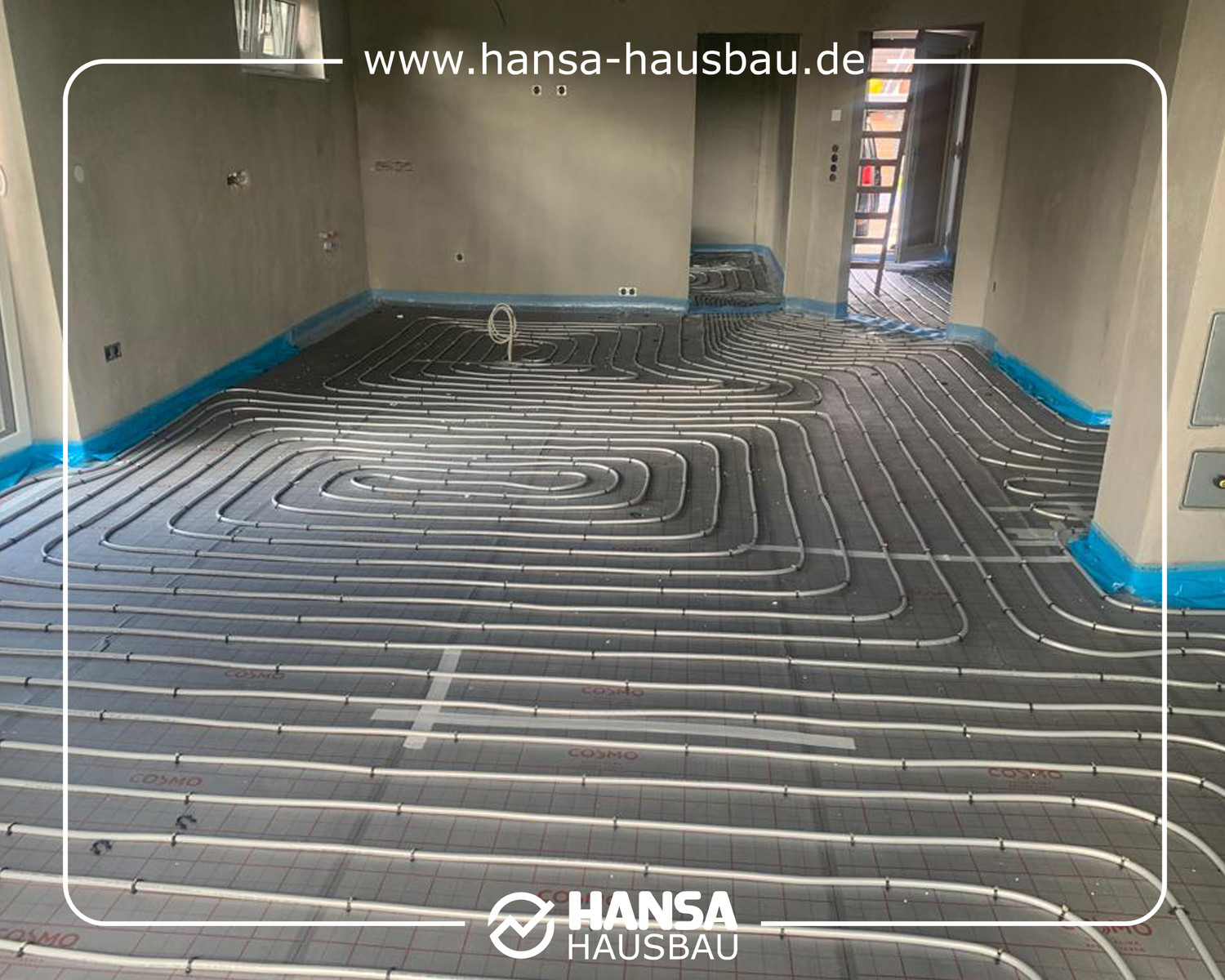 Hansa Hausbau Neubau Fußbodenheizung 06