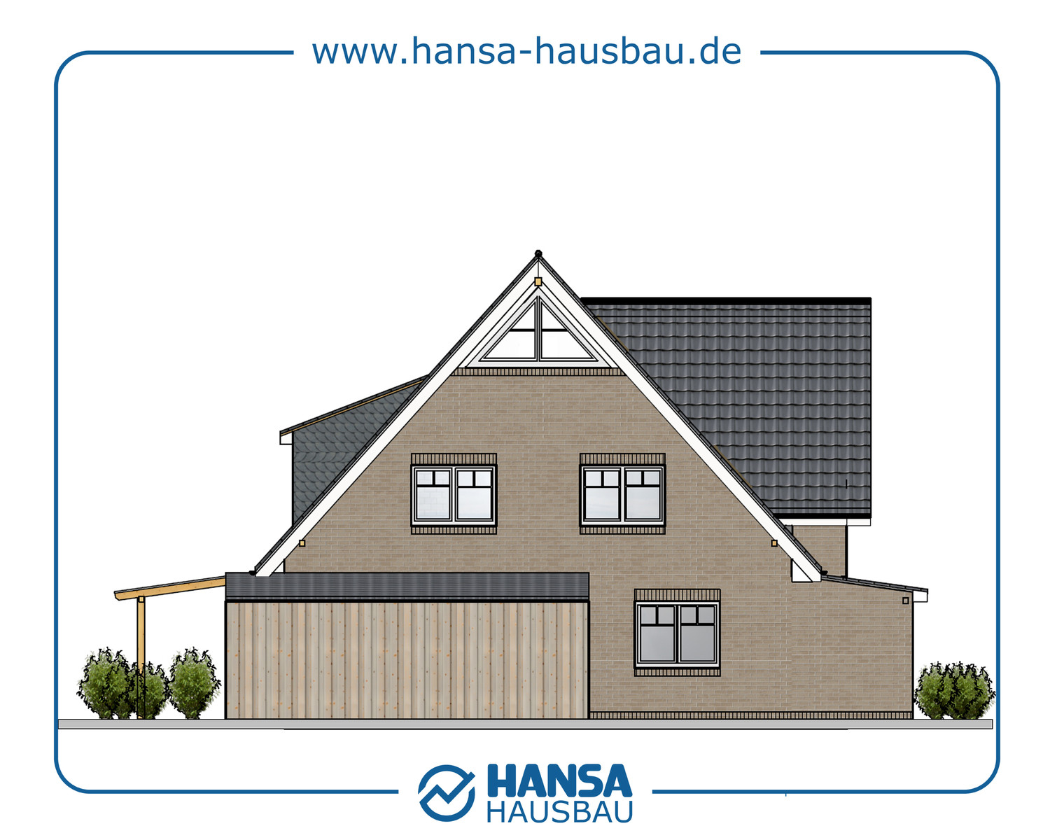 Hansa Hausbau Bauplanung Architektenhaus Neubau 