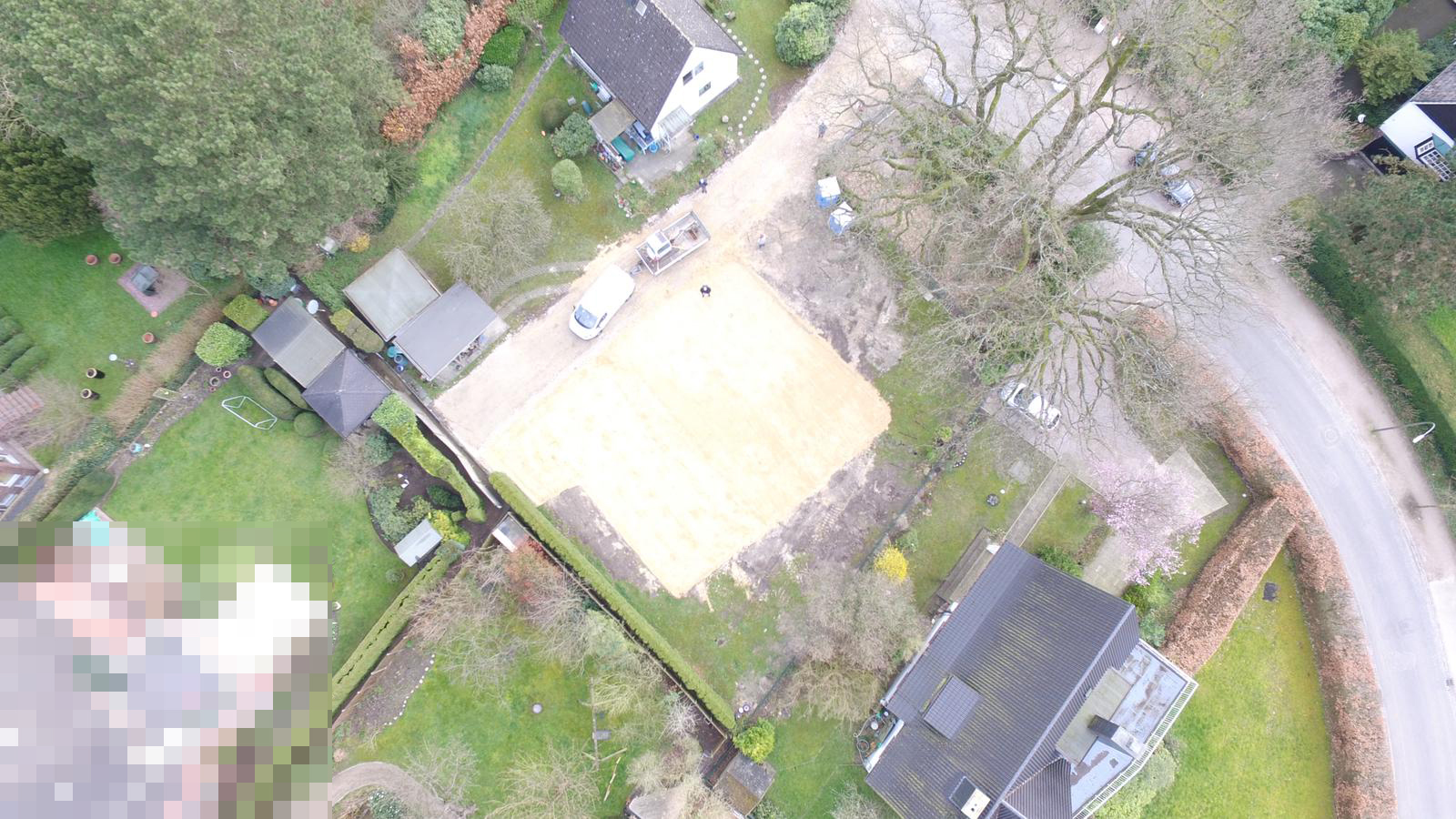Projekt in Nienstedten: Abrissarbeiten abgeschlossen, Erdarbeiten erledigt