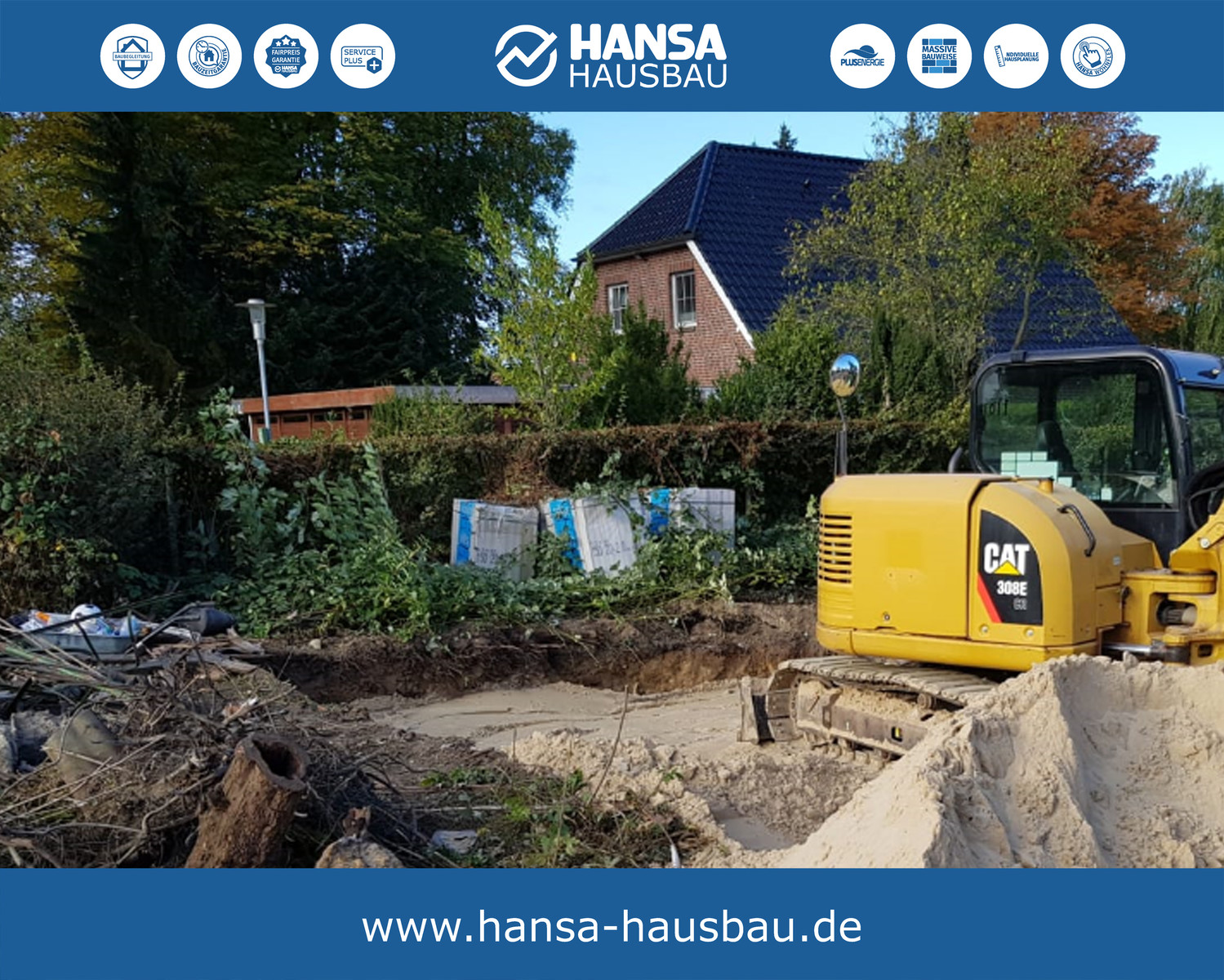 Hansa Hausbau Abrissarbeiten Erdarbeiten Prisdorf 04