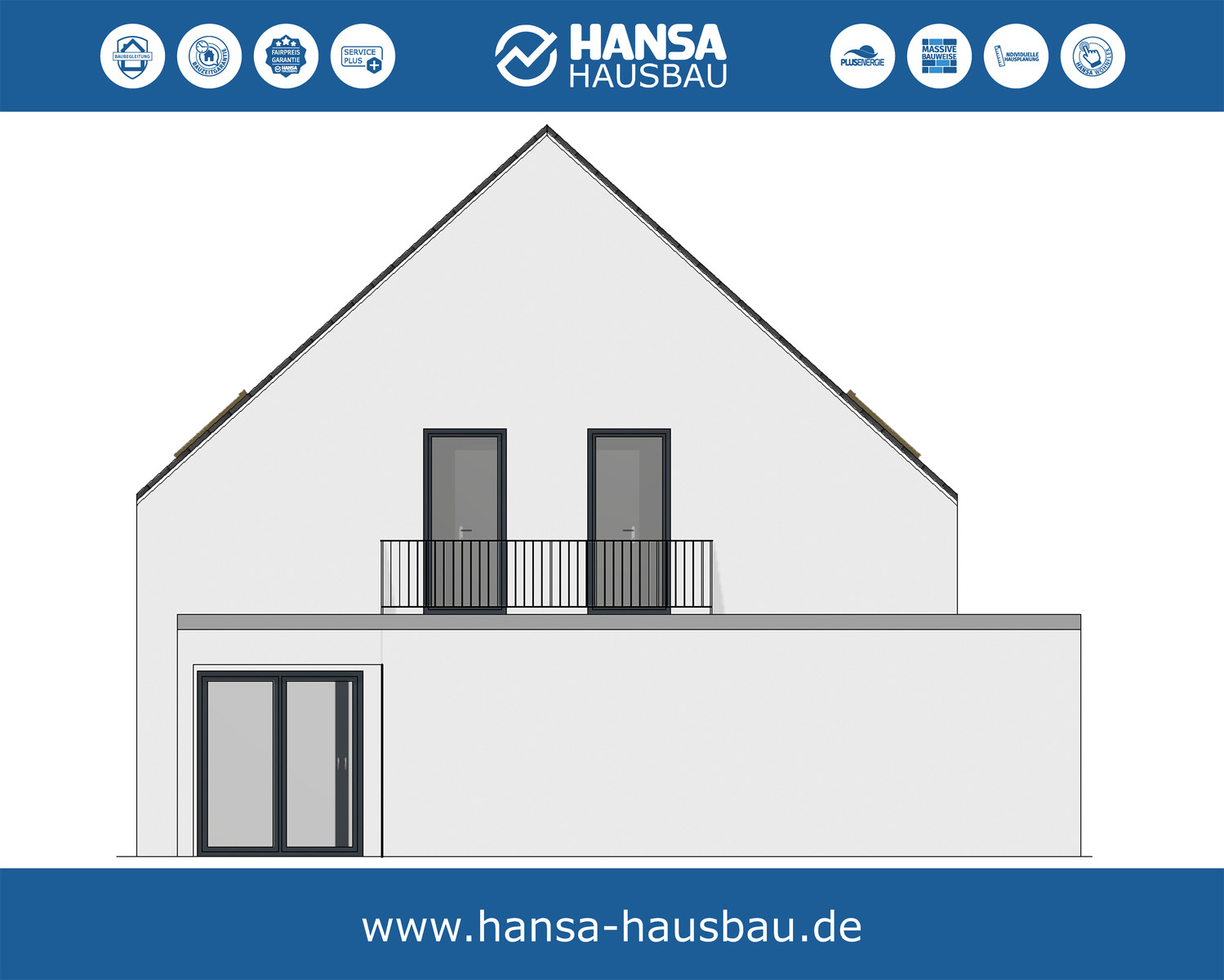 Hansa Hausbau Achitektenhaus Innovation WDVS Putz 02