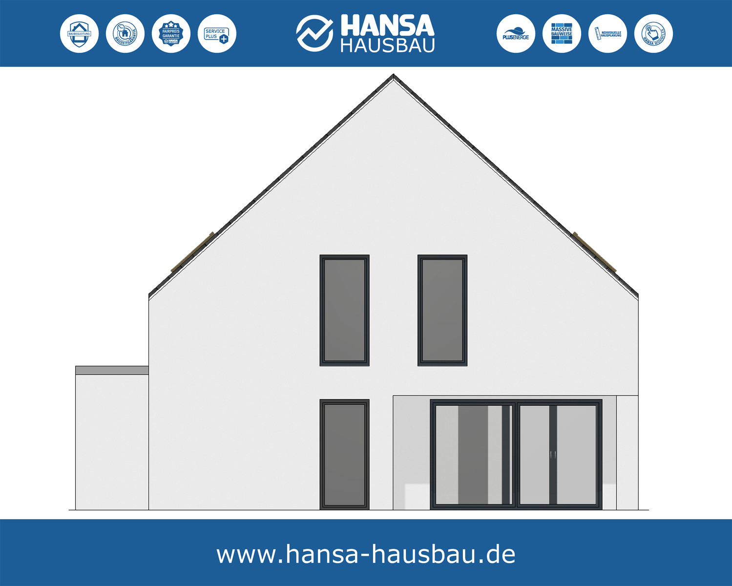 Hansa Hausbau Achitektenhaus Innovation WDVS Putz 04