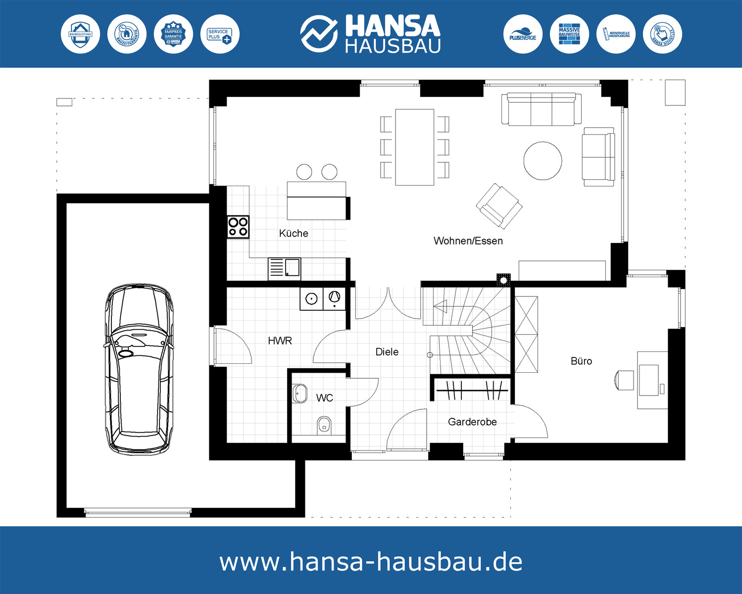 Hansa Hausbau Satteldach 177 M² 05