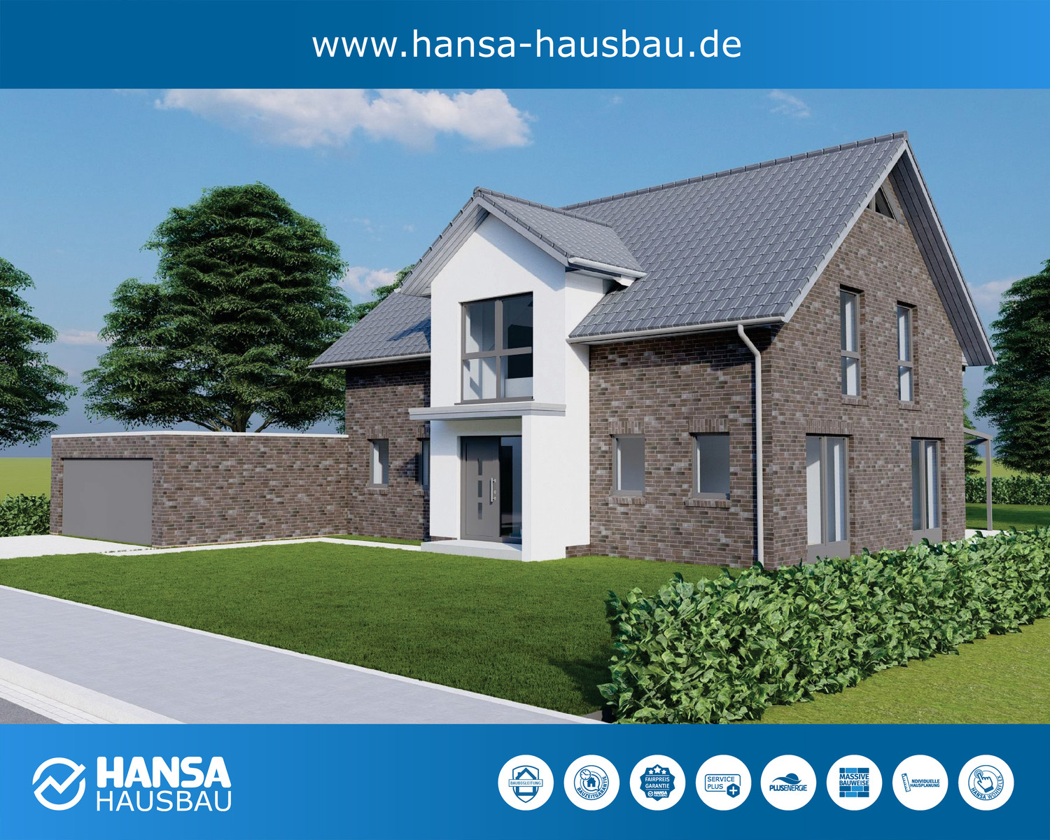 Hansa Hausbau Neubau Syke Giebelhaus 06