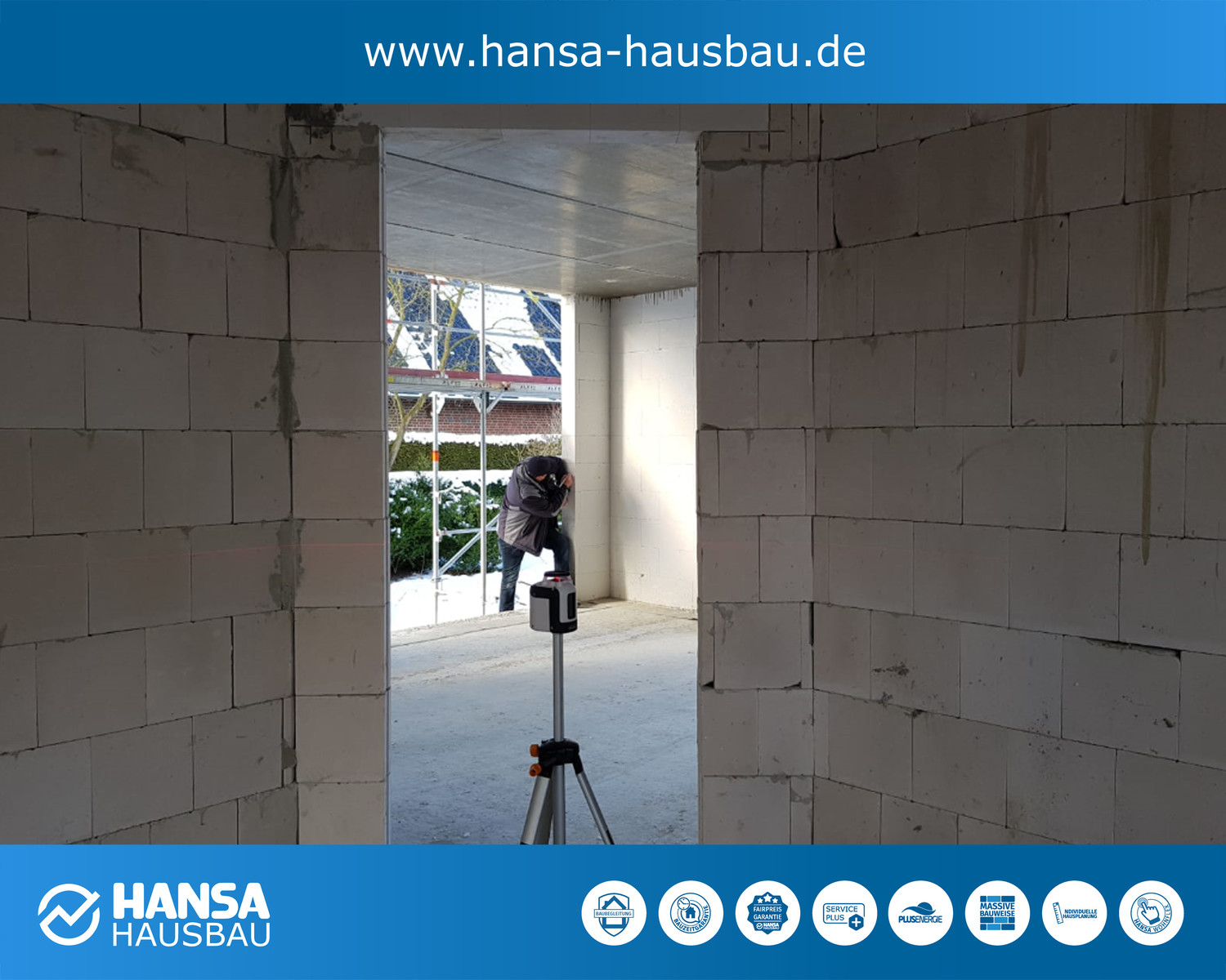 Hansa Hausbau Winterbaustelle Prisdorf Stadthaus 03