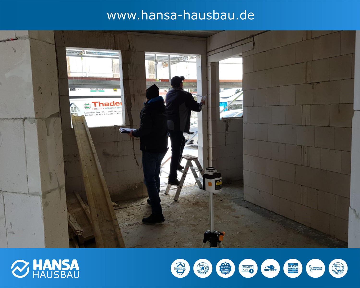 Hansa Hausbau Winterbaustelle Prisdorf Stadthaus 04