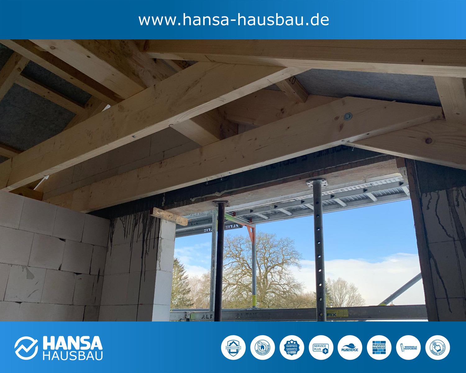 Hansa Hausbau Winterbaustelle Prisdorf Stadthaus 06