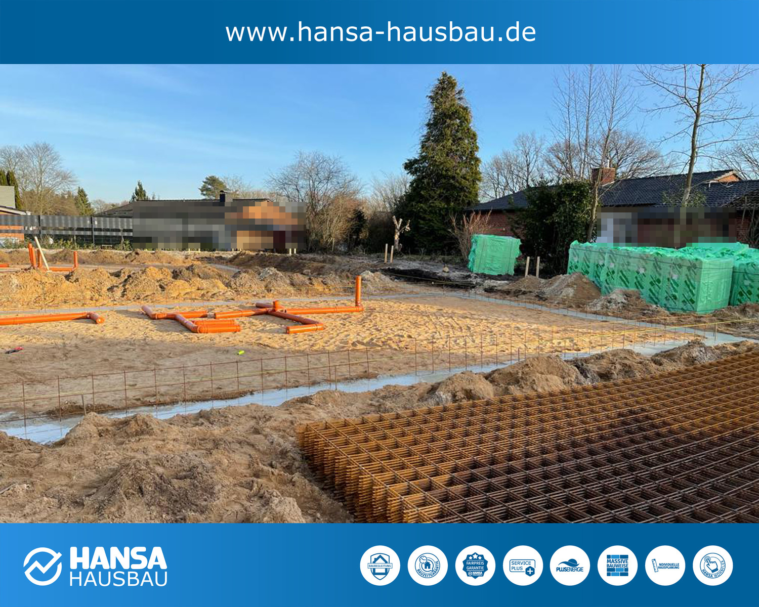 Hansa Hausbau Bodenplatte Pinneberg Stadtvillen 04