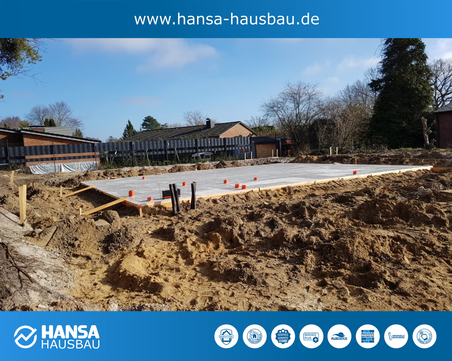 Hansa Hausbau Bodenplatte Pinneberg Stadtvillen 08