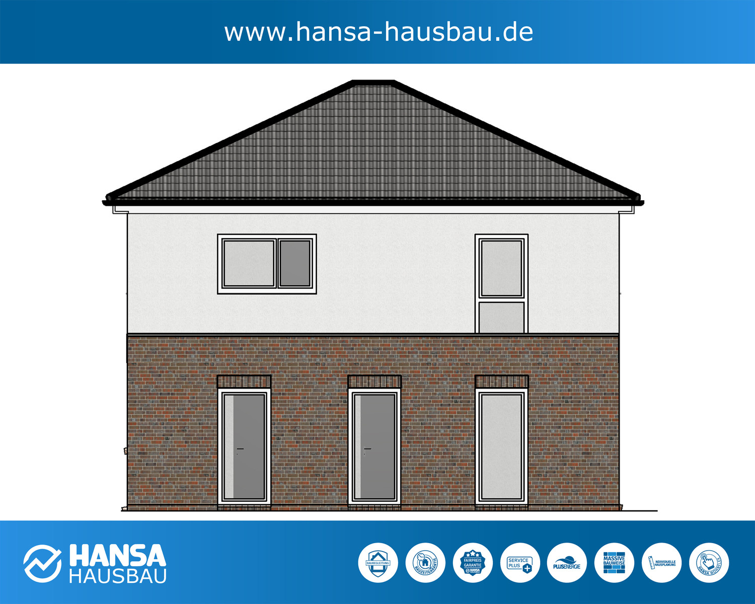 Hansa Hausbau Stadtvilla Eingeschossig 03