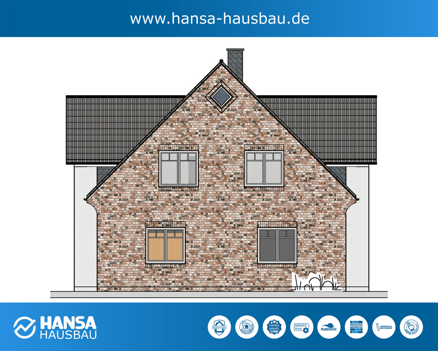 Hansa Hausbau Giebelhaus Kapitänshaus 02