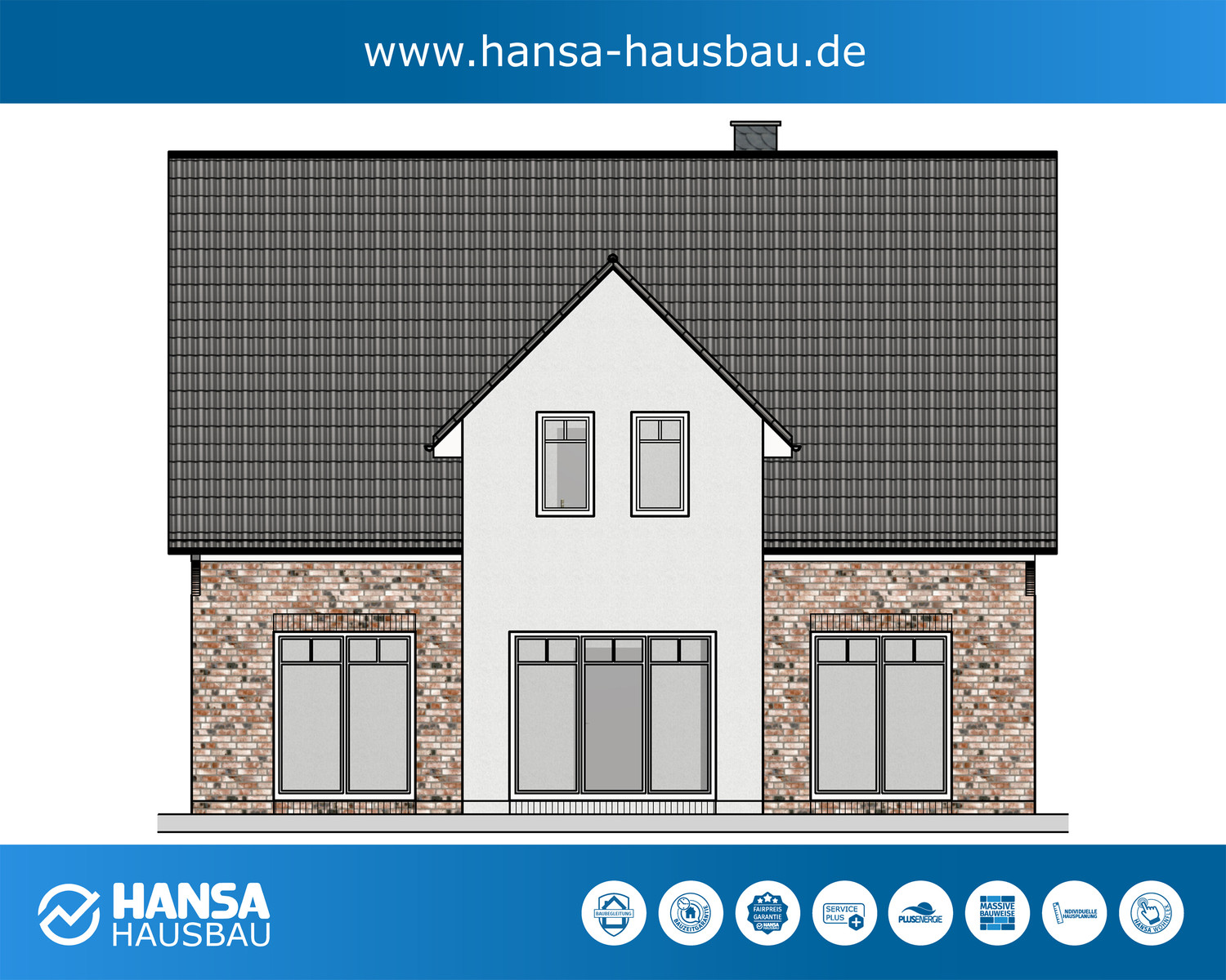 Hansa Hausbau Giebelhaus Kapitänshaus 03