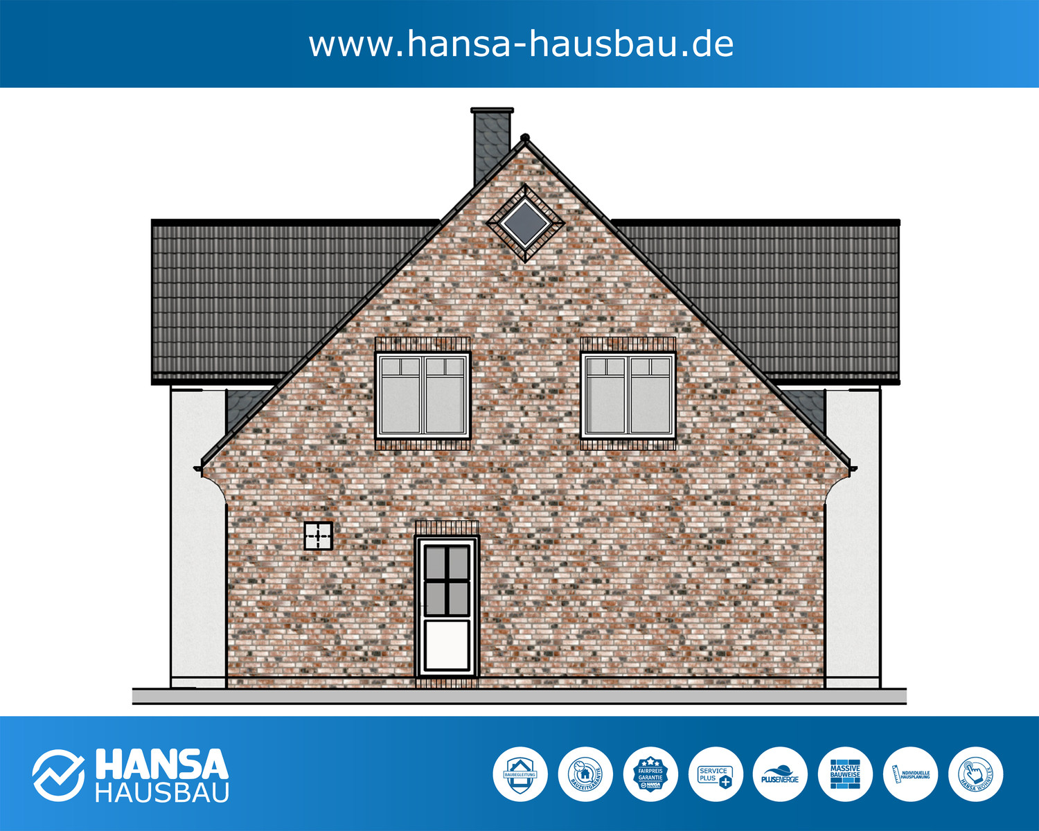 Hansa Hausbau Giebelhaus Kapitänshaus 04