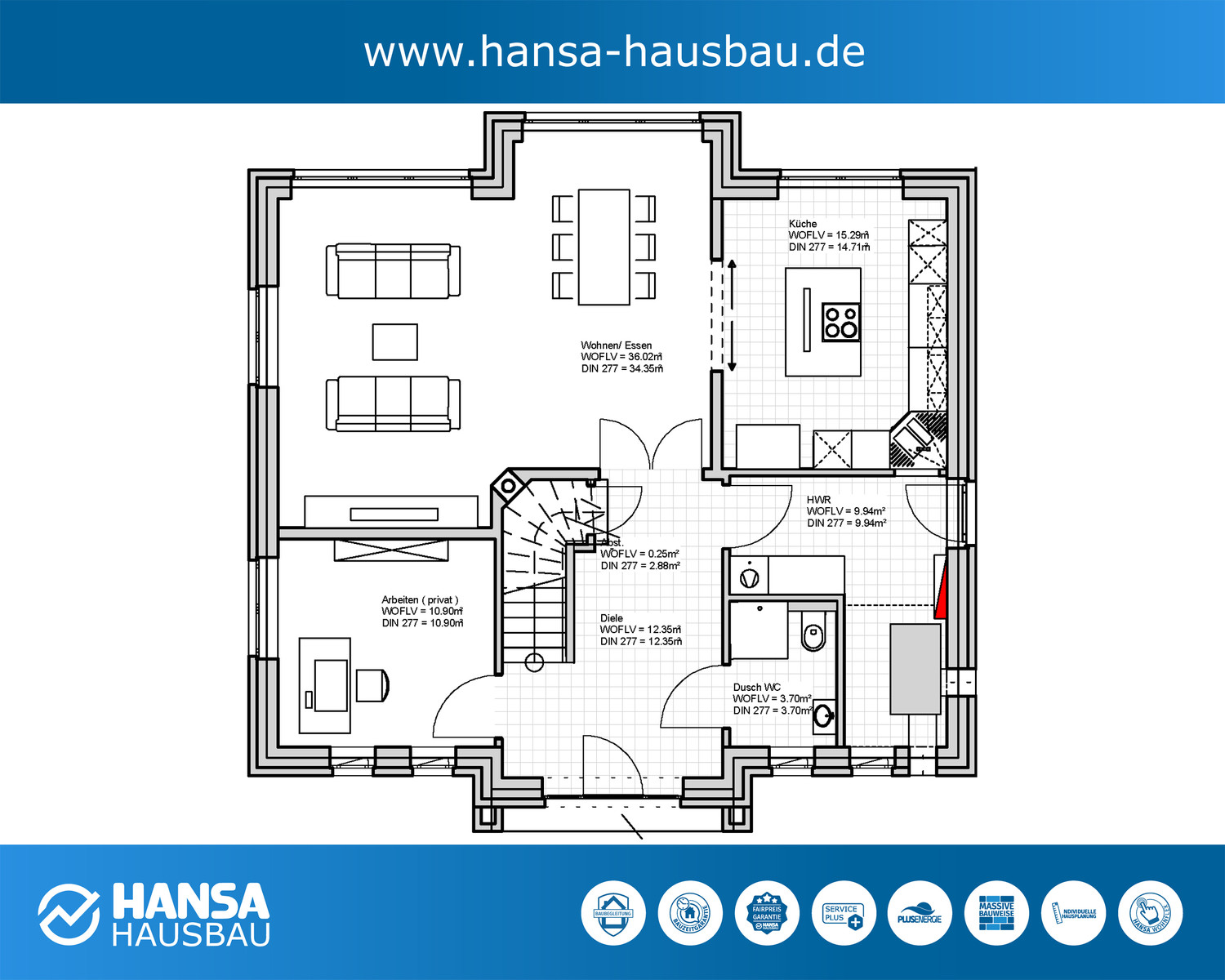 Hansa Hausbau Giebelhaus Kapitänshaus 05