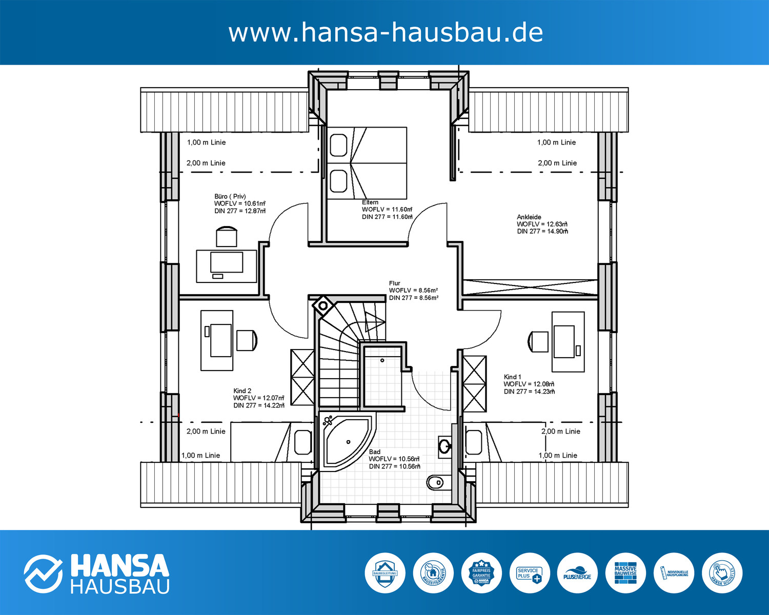 Hansa Hausbau Giebelhaus Kapitänshaus 06