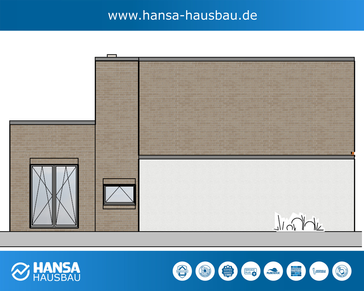 Hansa Hausbau Bauhaus Kubushaus Mit Keller 04