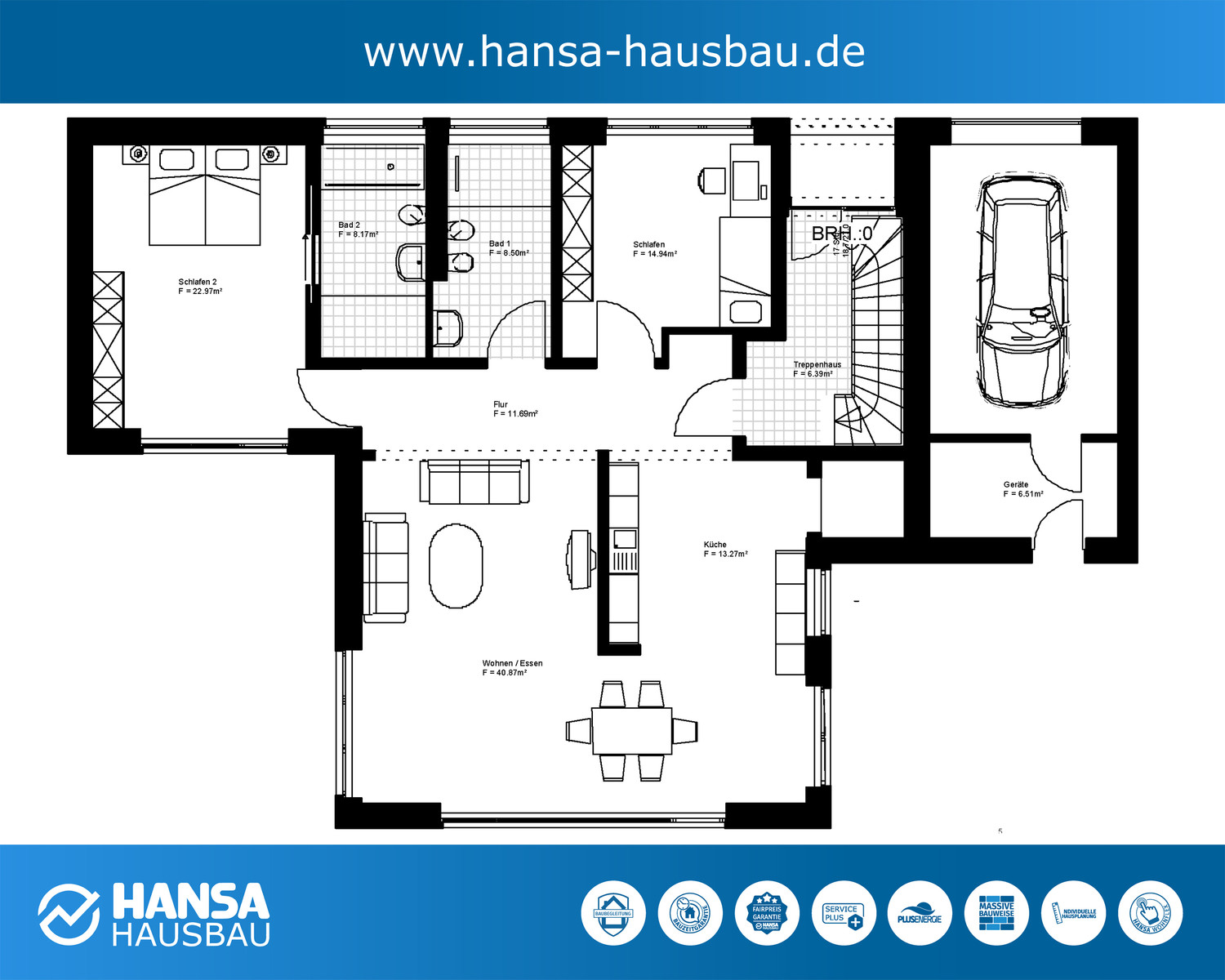 Hansa Hausbau Bauhaus Kubushaus Mit Keller 05