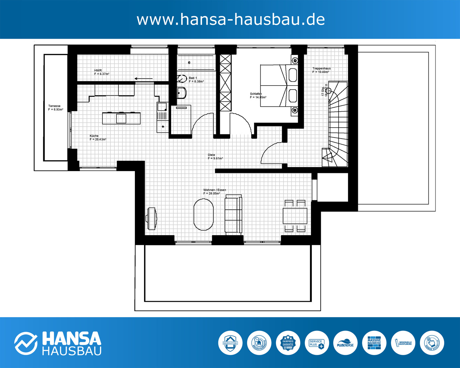 Hansa Hausbau Bauhaus Kubushaus Mit Keller 06