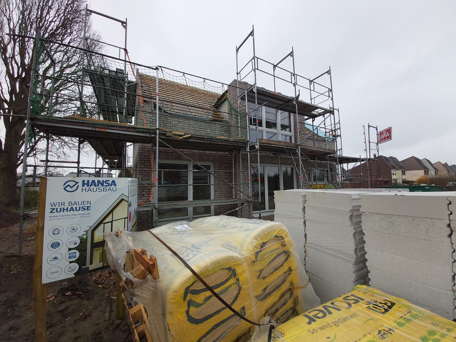 Hansa Hausbau Fenstermontage Neubau Stuhr 03