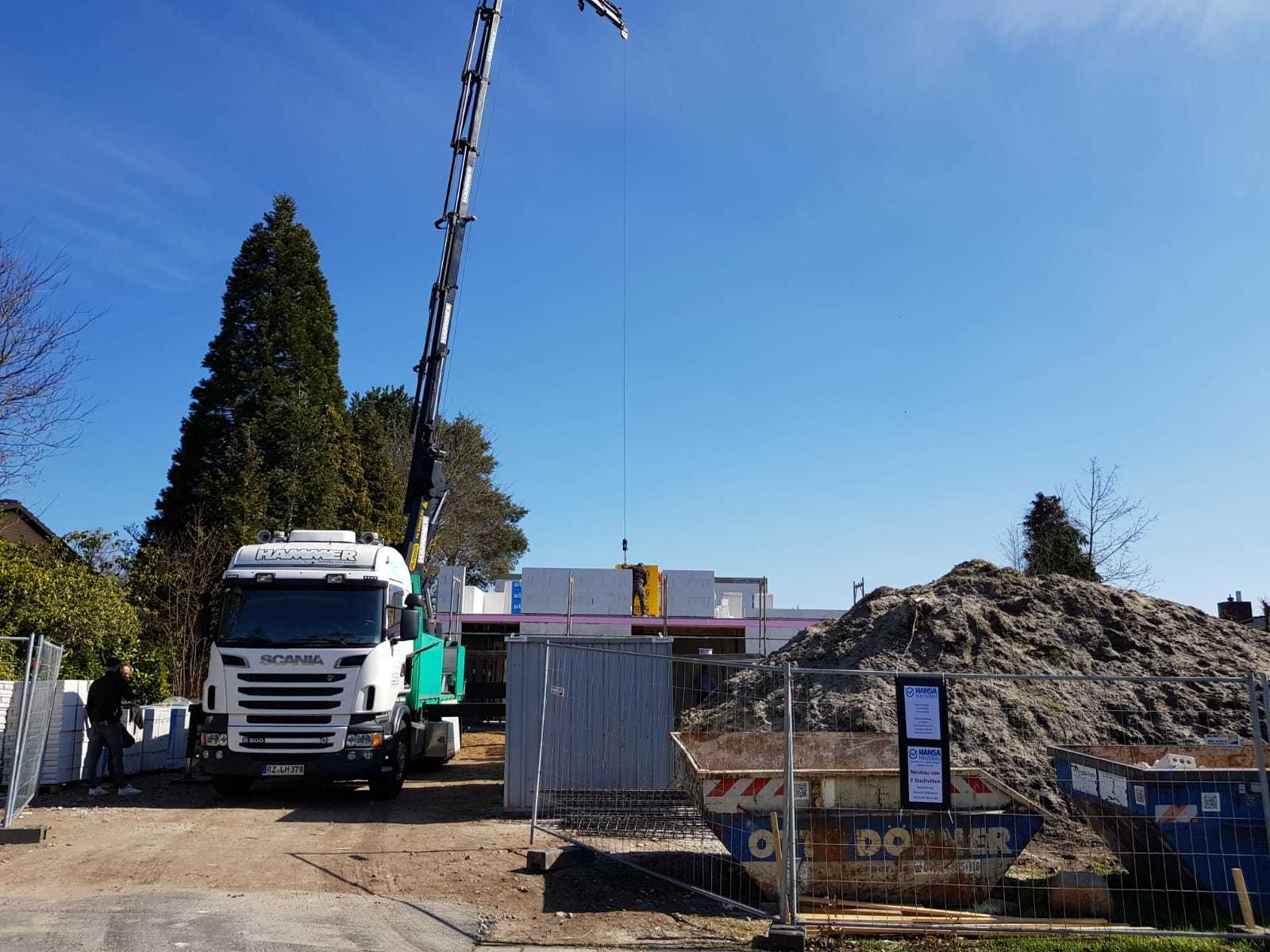 Hansa Hausbau Neubau Stadtvilla Maurerarbeiten 04