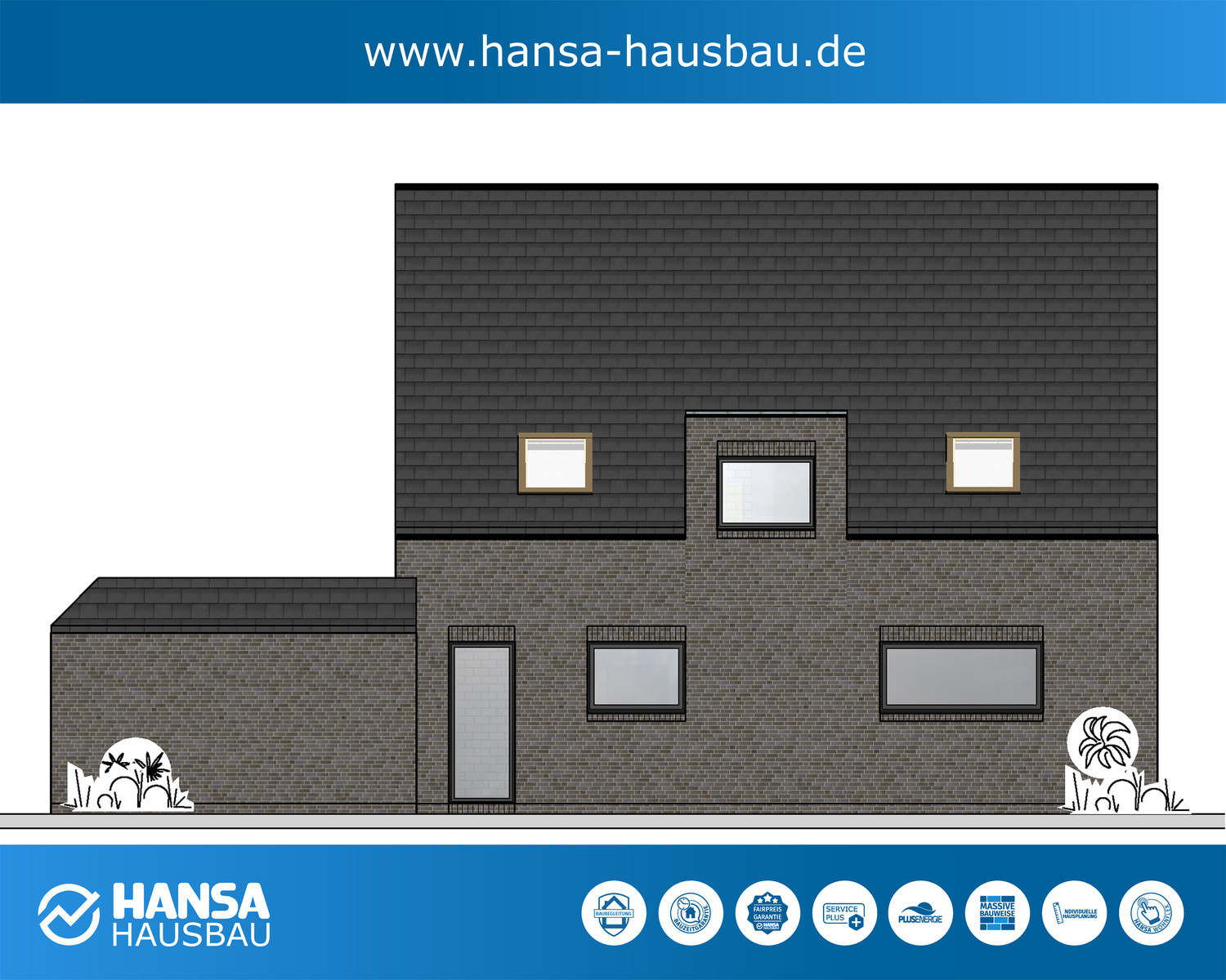 Hansa Hausbau XXL Satteldachhaus 04