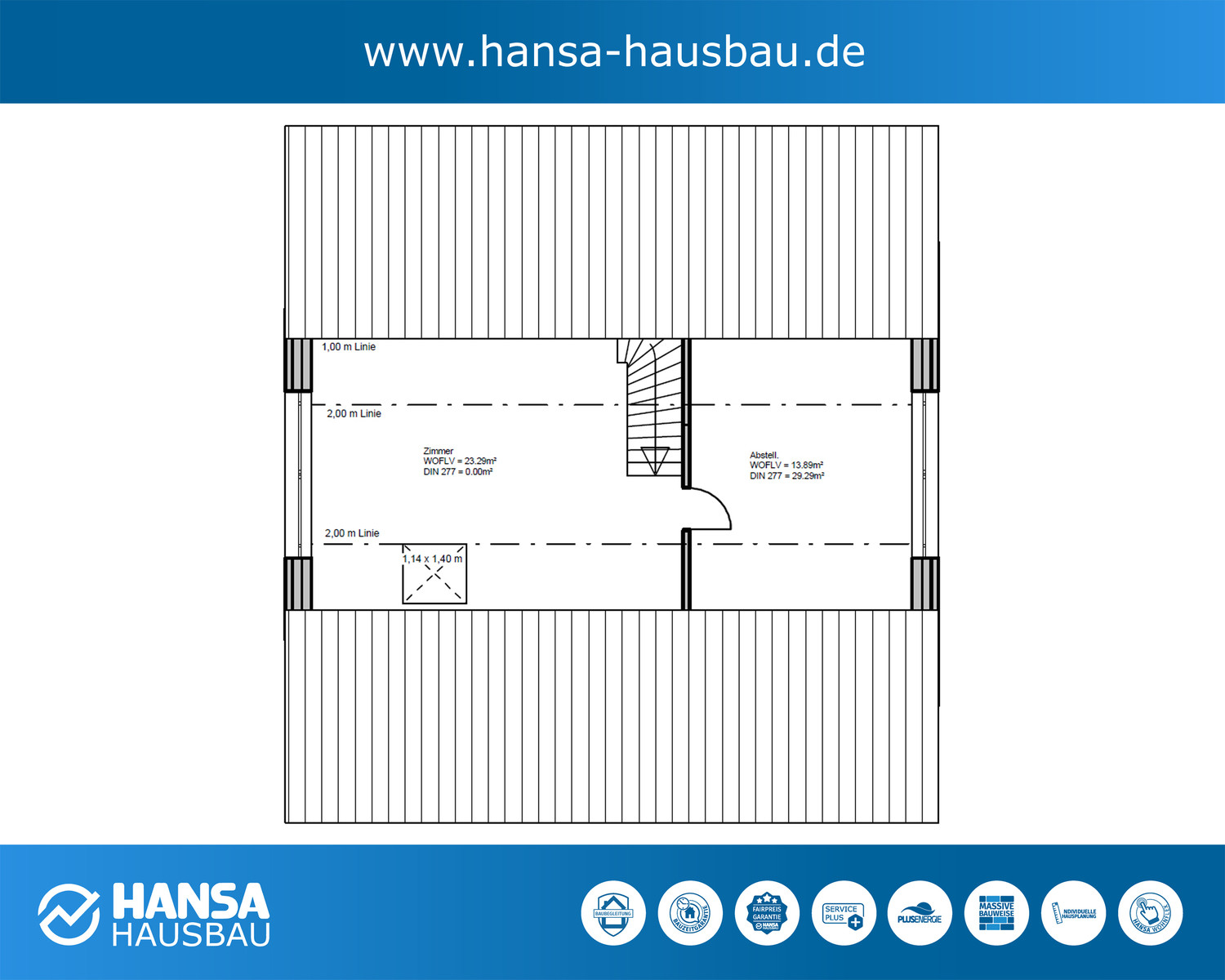 Hansa Hausbau XXL Satteldachhaus 07