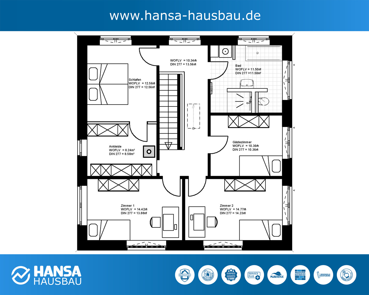 Hansa Hausbau Stadtvilla Neubau 06