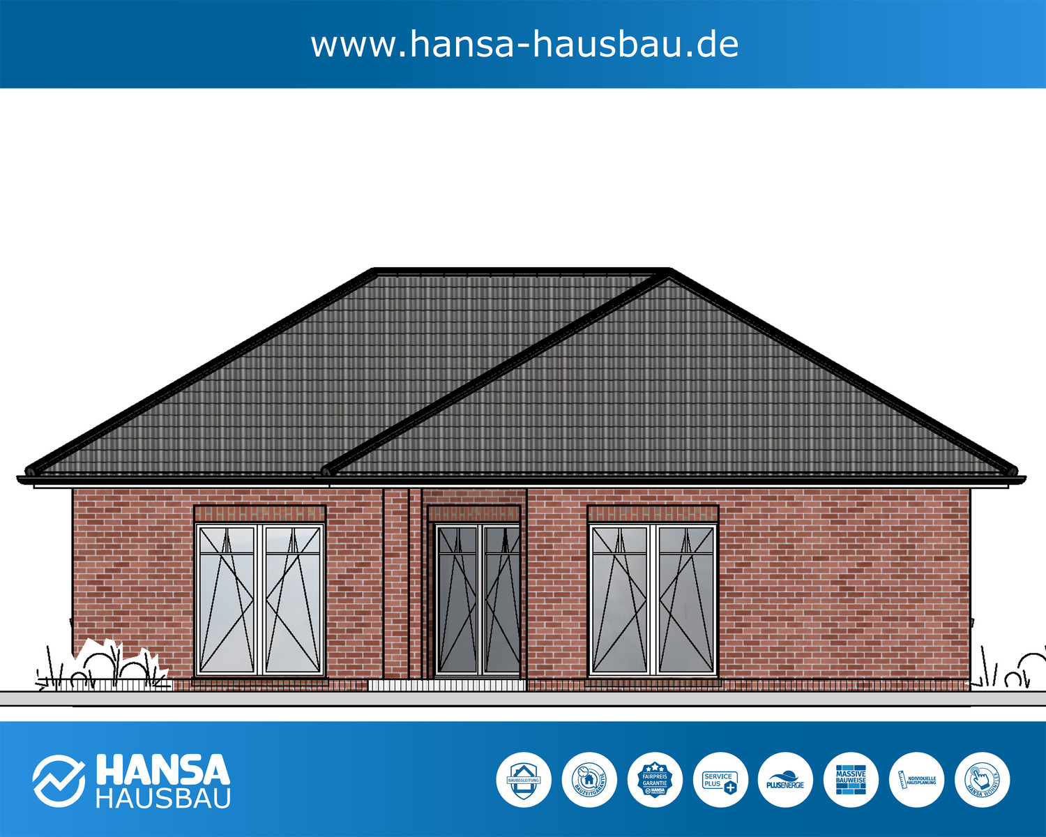 Hansa Hausbau Bauplanung Architektenhaus Bungalow