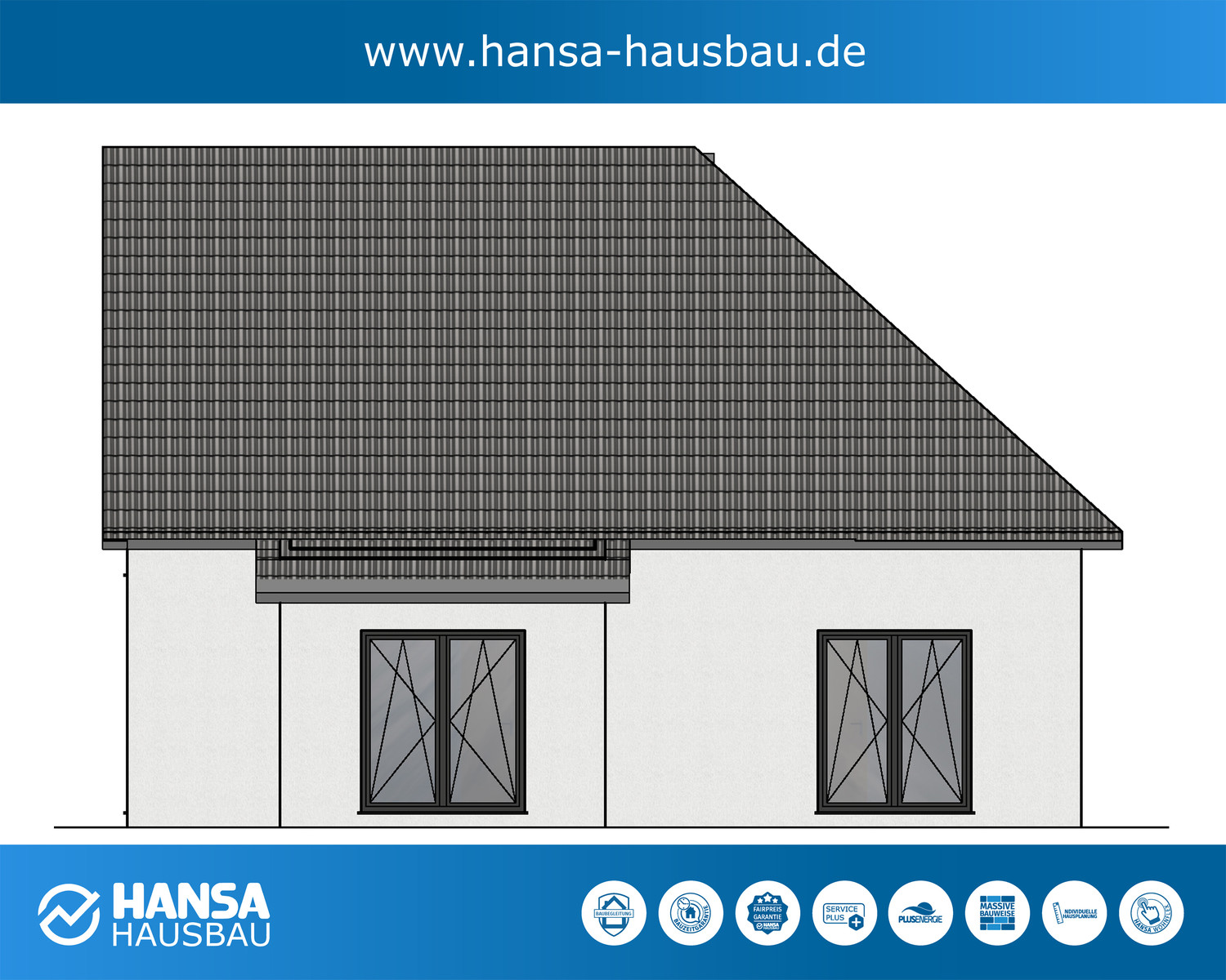 Hansa Hausbau Bauplanung Neubau Dreigiebelhaus 02