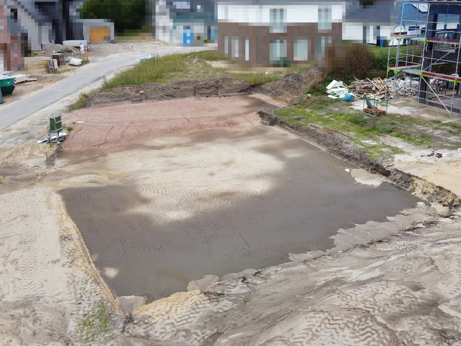 Hansa Hausbau Neubau Doppelhaus Erdarbeiten 03