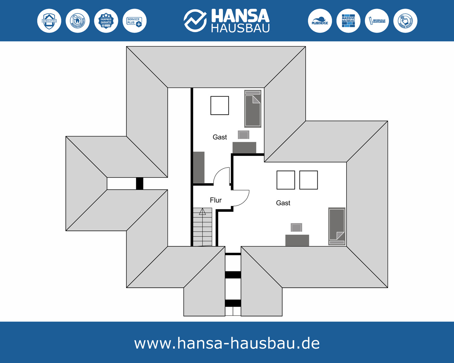 Hansa Hausbau Bungalow 171 DG