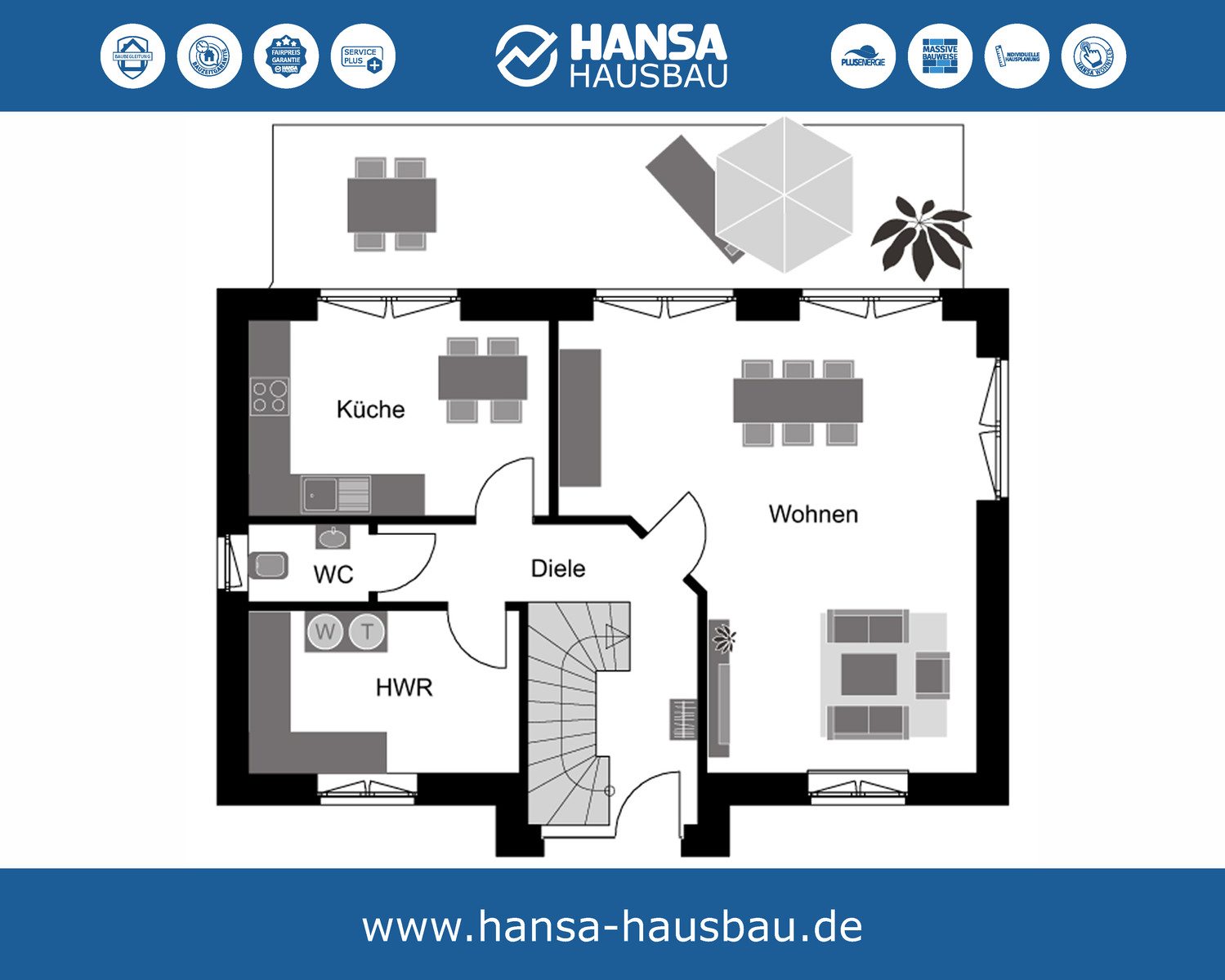 Hansa Hausbau Friesenhaus 132 EG