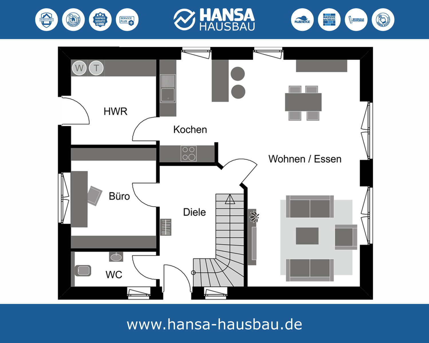 Hansa Hausbau - Satteldach 157m²