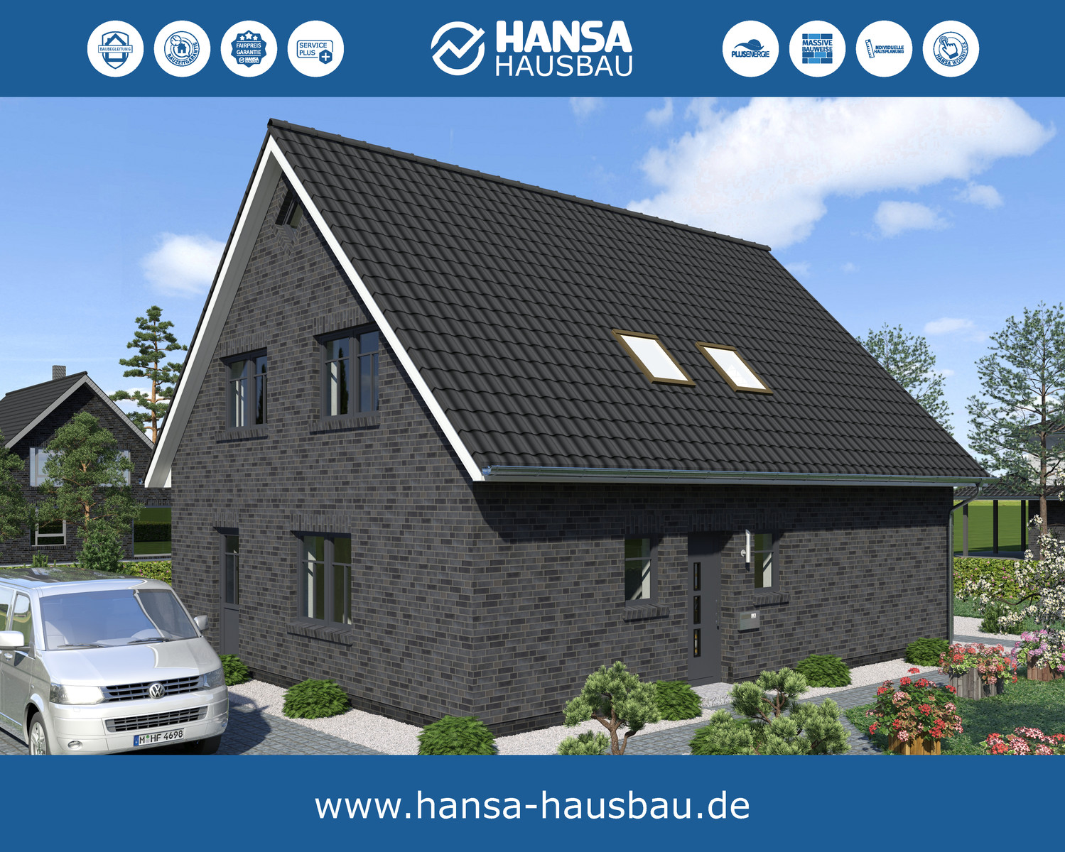 Hansa Hausbau Satteldach 157 Eingang