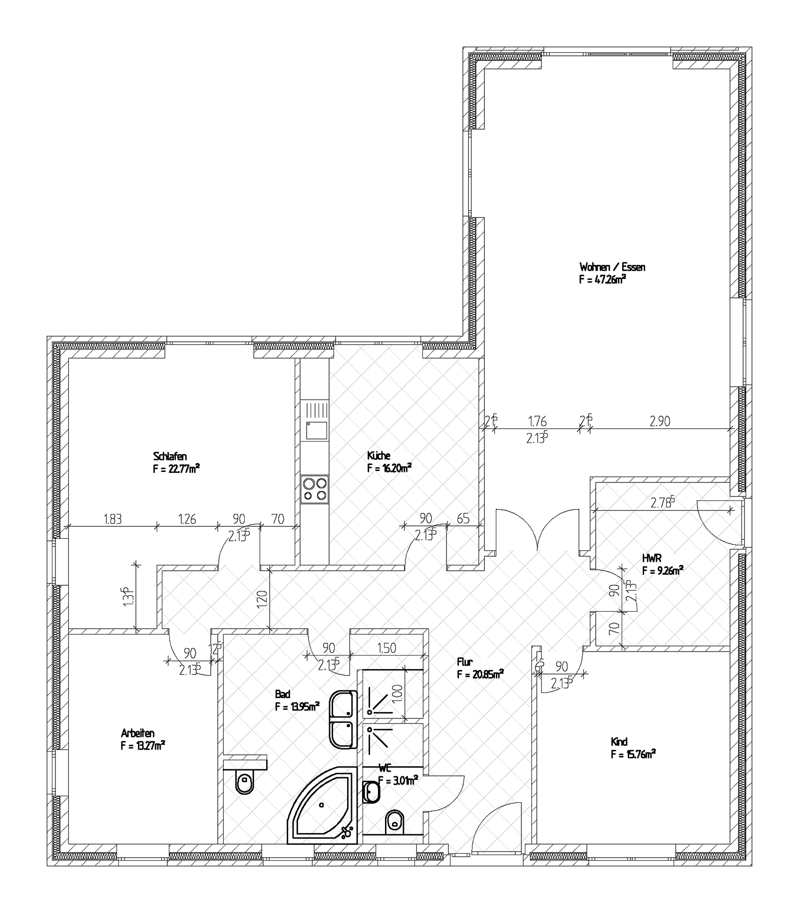 Hansa Hausbau Bungalow 162 M² 05 EG