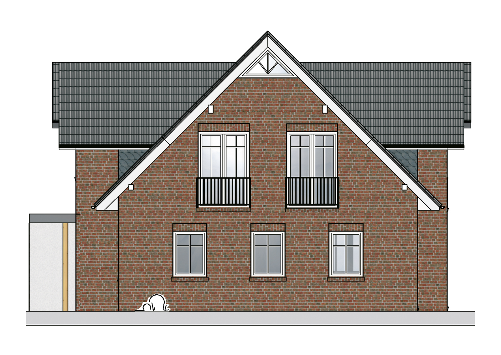 Hansa Hausbau Giebelhaus 177 M² 02