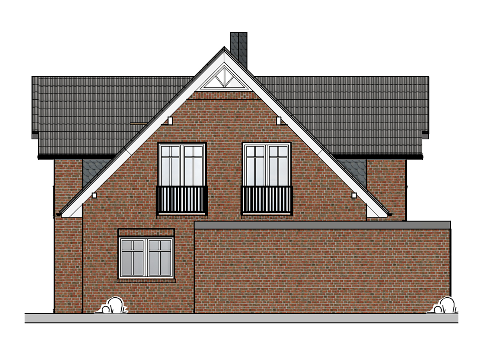 Hansa Hausbau Giebelhaus 177 M² 04