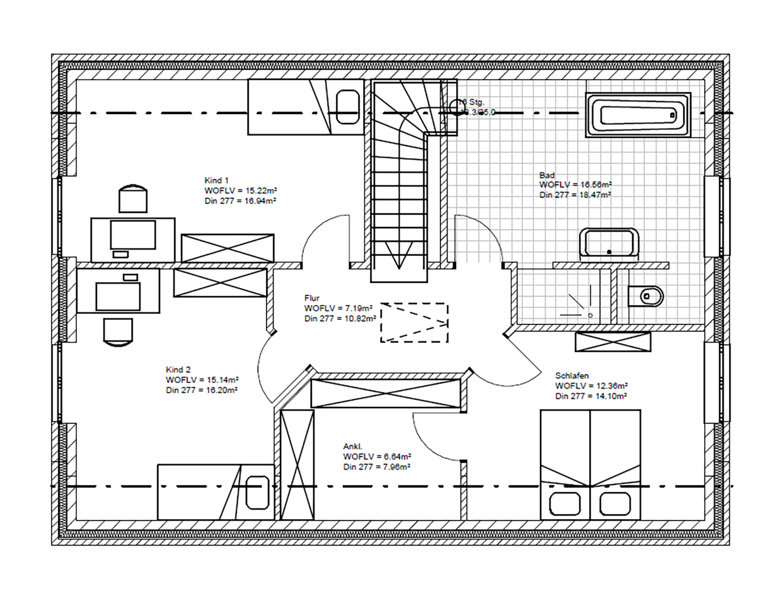 Hansa Hausbau Satteldachhaus156 M² 06 DG