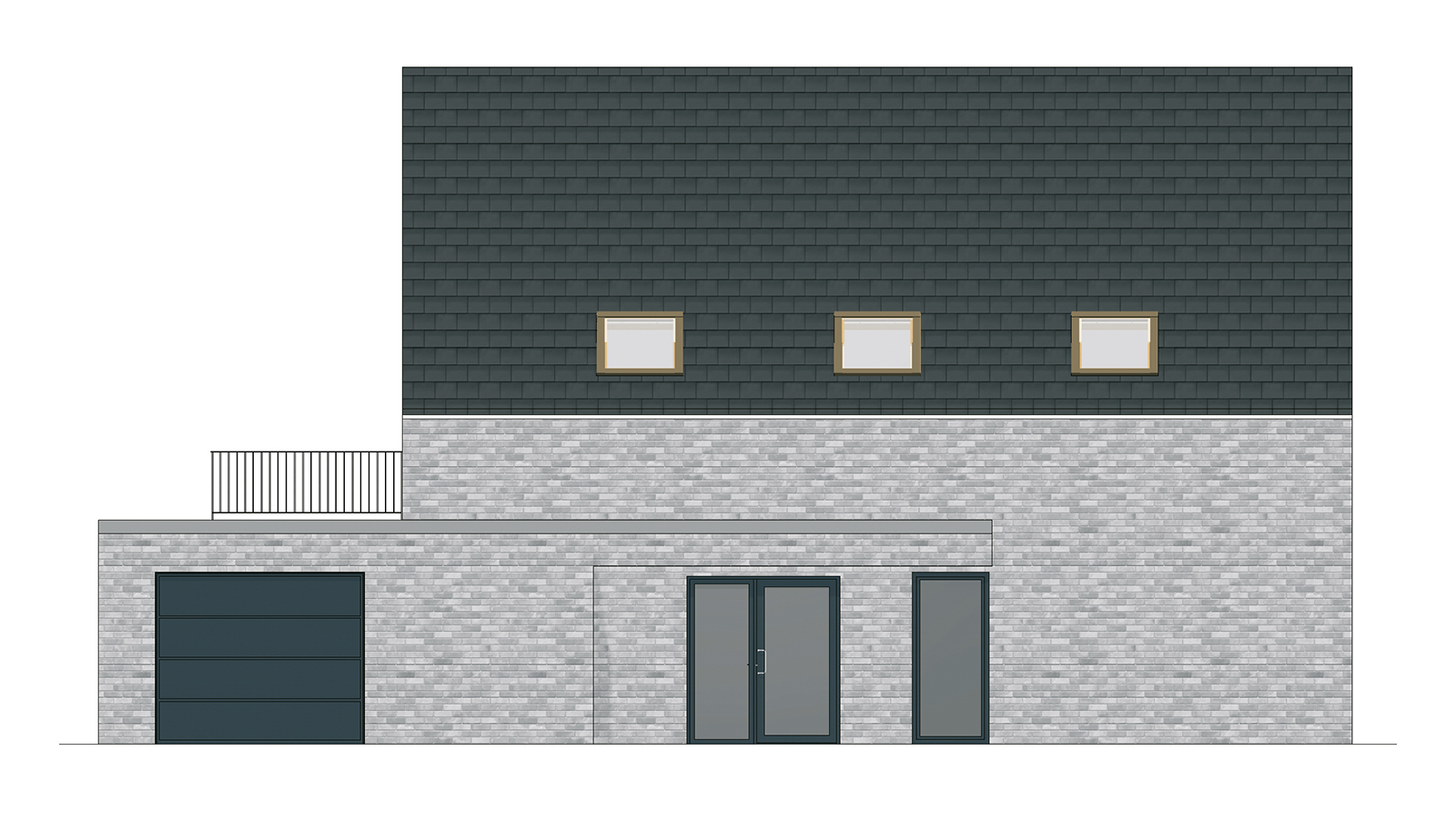 Hansa Hausbau Satteldach 177 M² 01