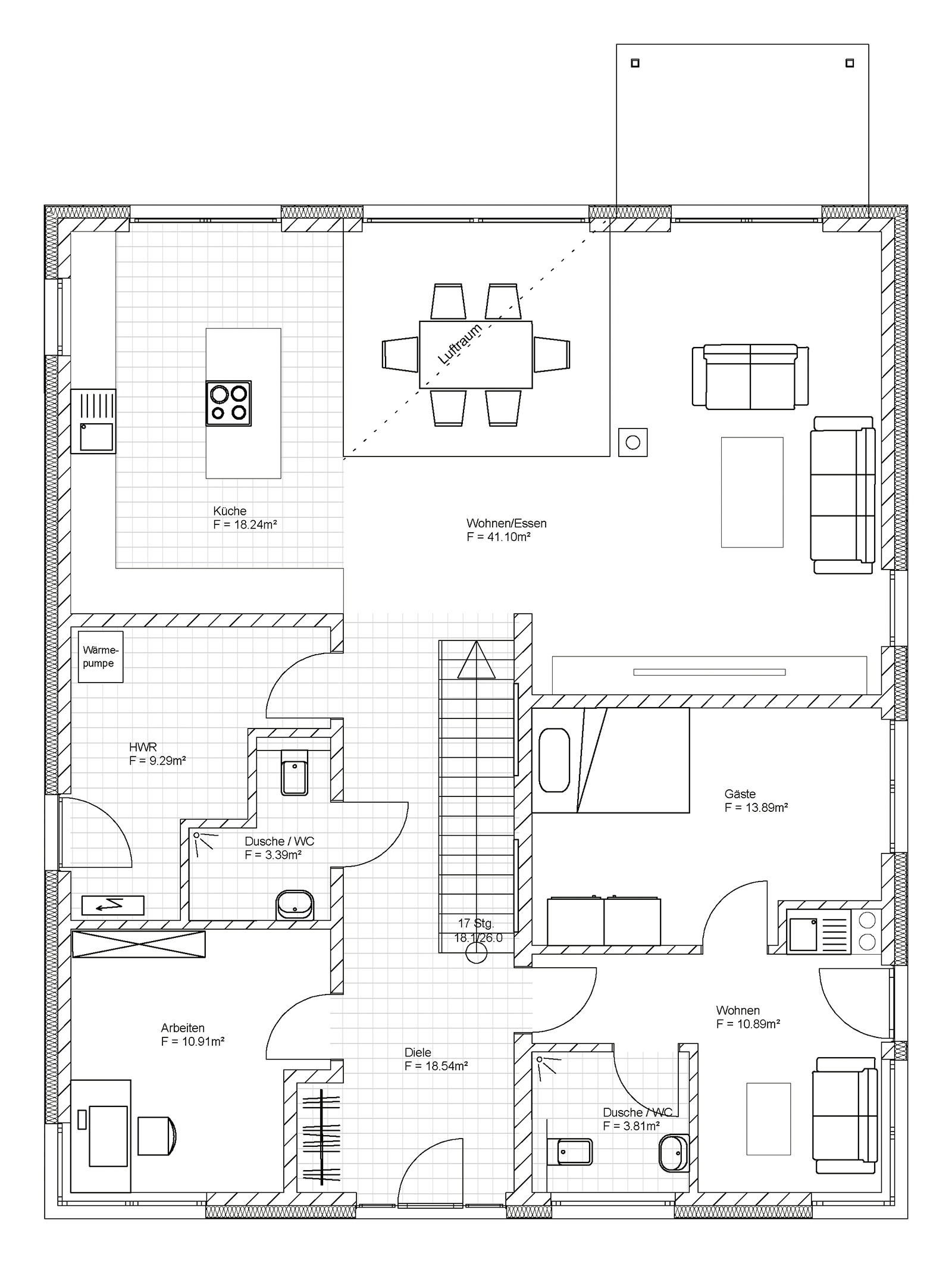 Hansa Hausbau Stadtvilla 259 M² 05 EG