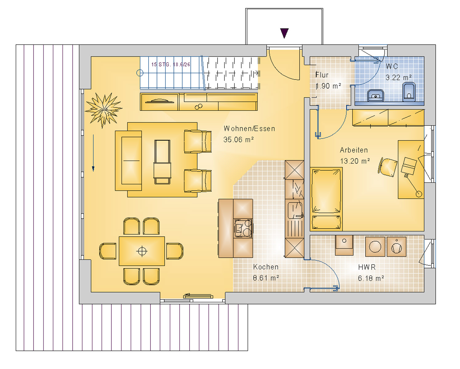 Bauhaus 104 m² EG